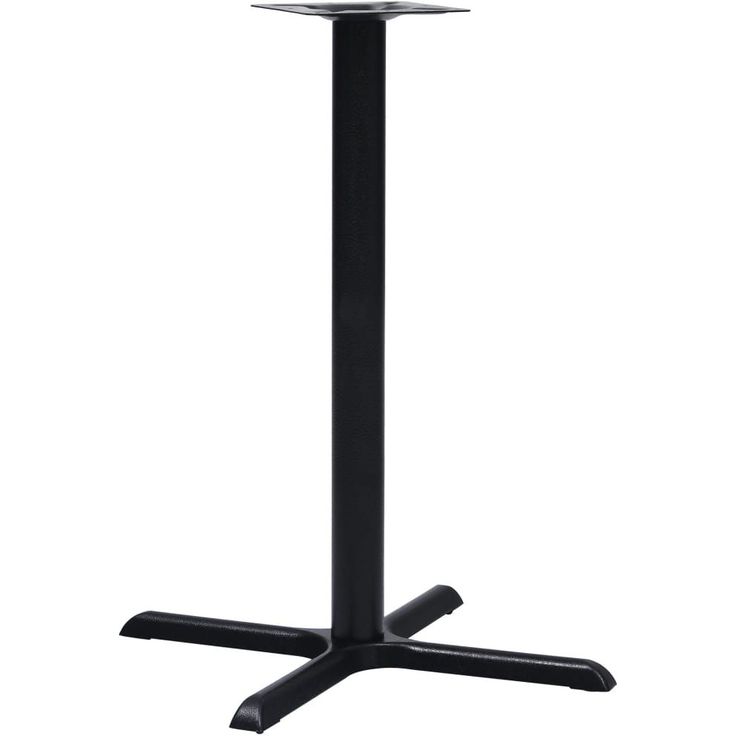 Bistropöydän jalka, musta, 76x76x107 cm, valurauta