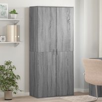 Kenkäkaappi FinePRICE Sonoma, 80x39x178 cm, tekninen puu, harmaa