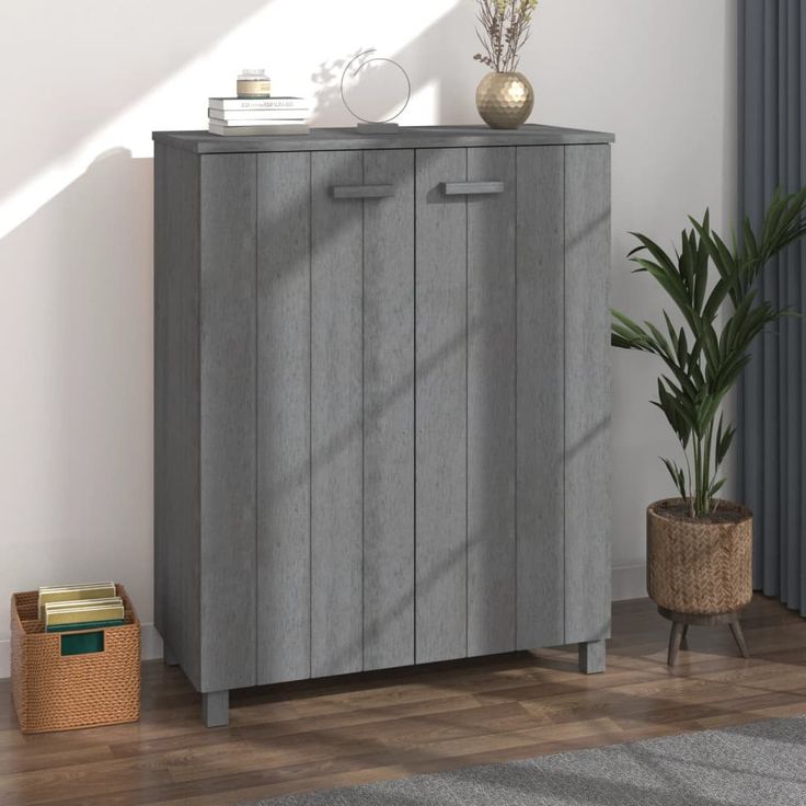 Kenkäkaappi fineprice Hamar, tummanharmaa, 85x40x108 cm