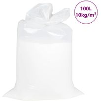 Säkkituolin täyte FinePRICE EPS, 10 kg/, 100-200 L, valkoinen