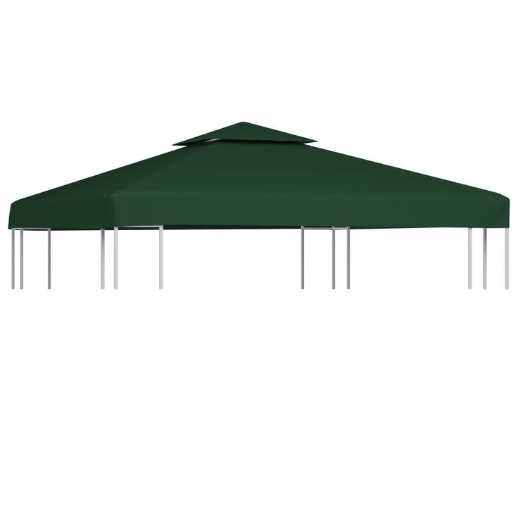 Paviljongin kangaskatto, 310g/m², vihreä, 3x3m