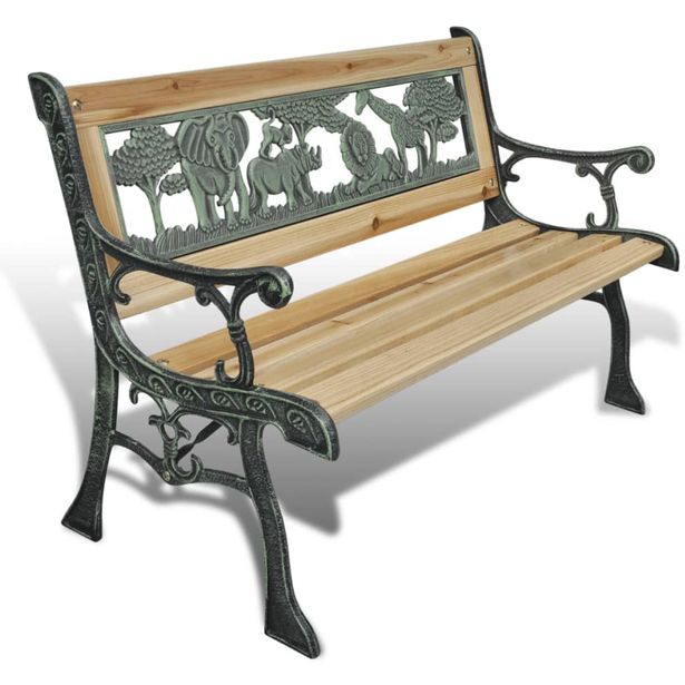 Lasten puinen puutarhapenkki, 84 cm