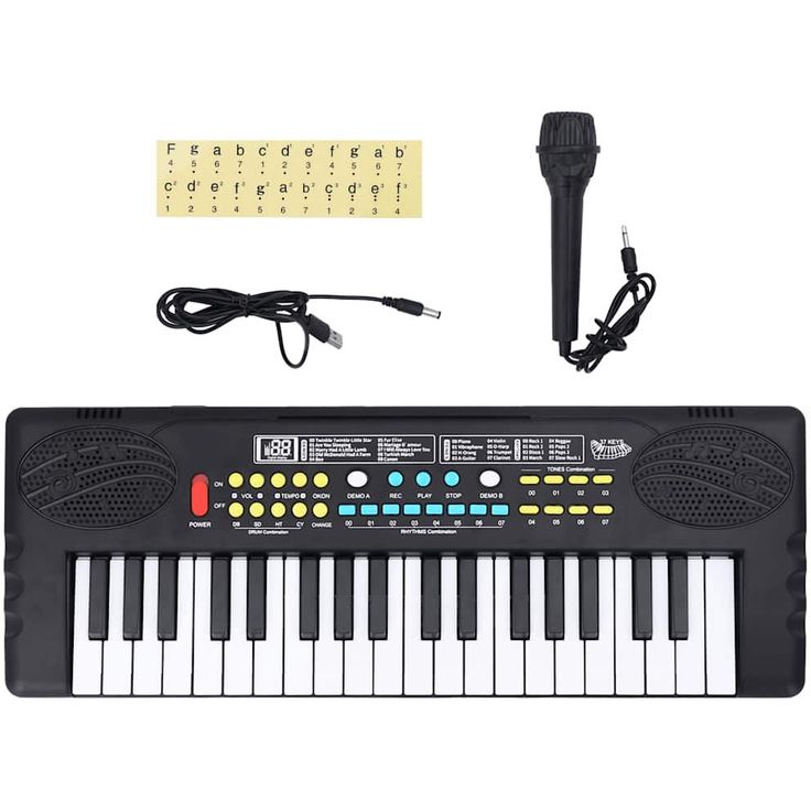 Lasten sähköpiano fineprice 37 Keys, mikrofoni