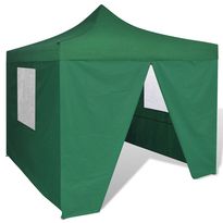 Pop-up teltta kokoontaitettava, seinillä, 3x3m, vihreä, Verkkokaupan poistotuote