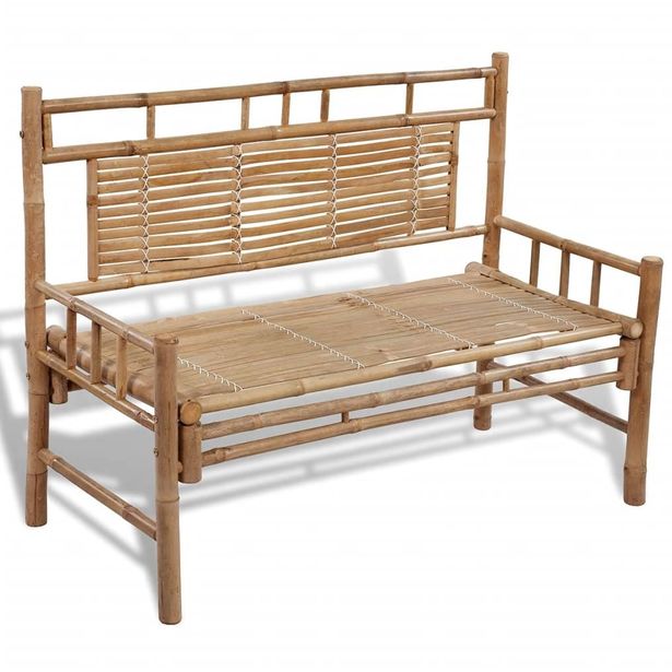 Puutarhapenkki, 120 cm, bambu