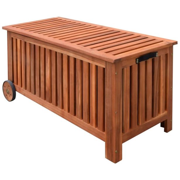 Puutarhan säilytyslaatikko, 118x52x58 cm, puu
