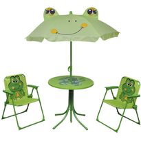 3-osainen Lasten bistrosarja aurinkovarjolla, vihreä