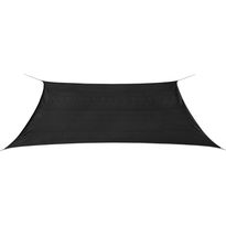 Aurinkopurje HDPE, suorakaide, 2x4 m antrasiitti