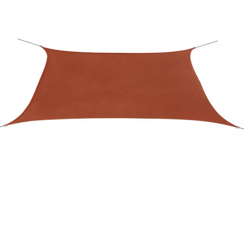 Aurinkopurje Oxford-kangas, suorakaide, 2x4m terrakotta