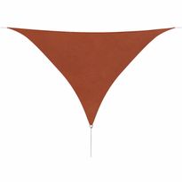 Aurinkopurje Oxford-kangas, kolmio, 3,6x3,6x3,6 m terrakotta