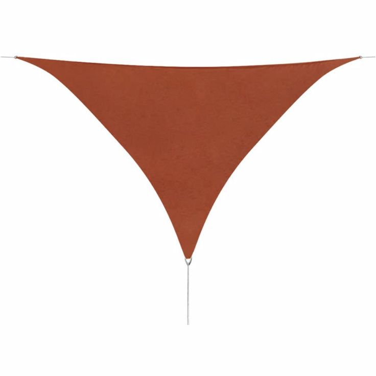 Aurinkopurje Oxford-kangas, kolmio, 3,6x3,6x3,6 m terrakotta