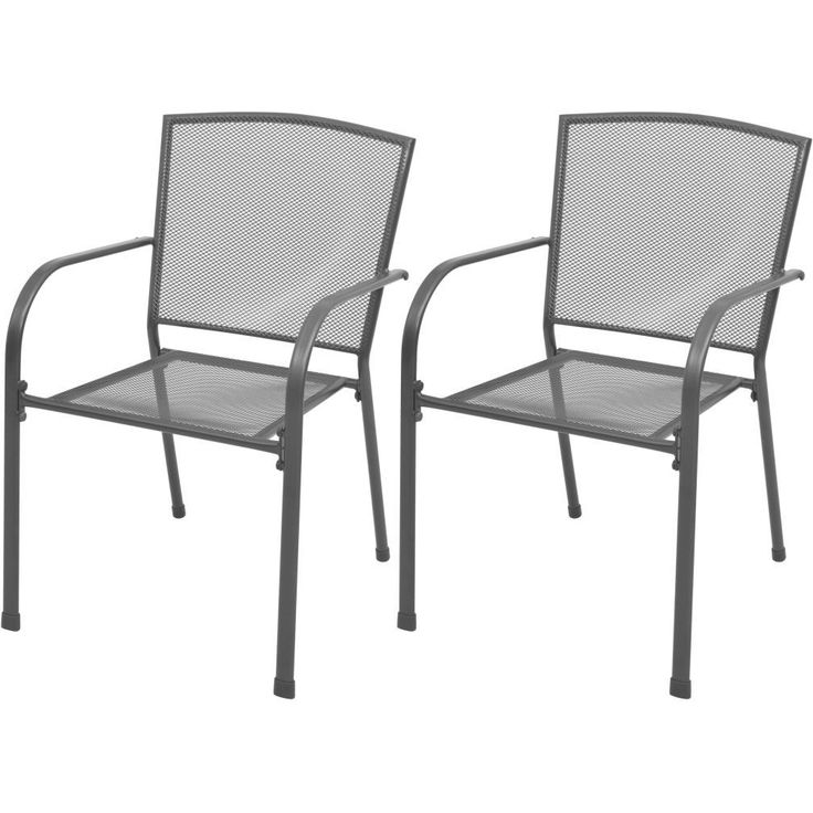 Pinottavat puutarhatuolit 2 kpl, teräs, vihreä