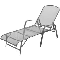 Aurinkotuoli, 66x(154-183)x(65-103) cm, teräs, antrasiitti