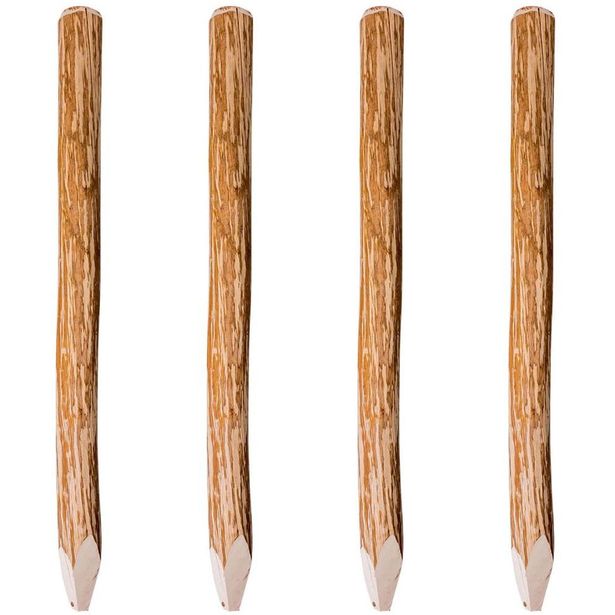 Aidanseipäät 4kpl, pähkinäpuu, 120cm