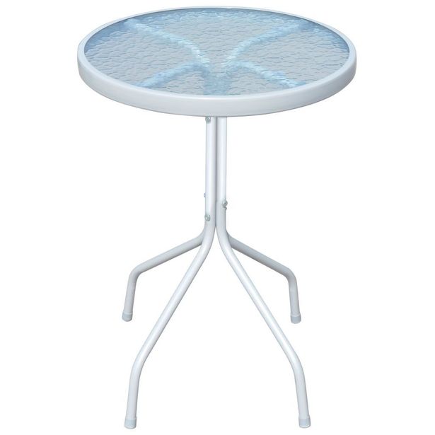 Bistropöytä harmaa, 50x71 cm, teräs