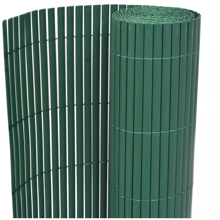 Kaksipuolinen puutarha-aita, PVC, 150x300cm, vihreä