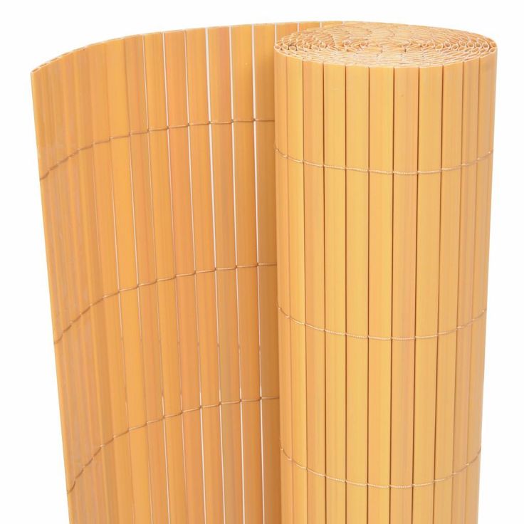 Kaksipuolinen puutarha-aita, PVC, 150x300cm, keltainen