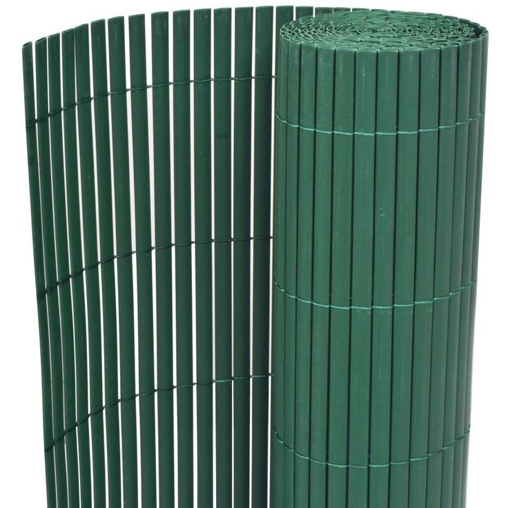 Kaksipuolinen puutarha-aita, PVC, 150x500cm, vihreä