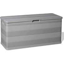 Puutarhan säilytyslaatikko, 117x45x56 cm, harmaa