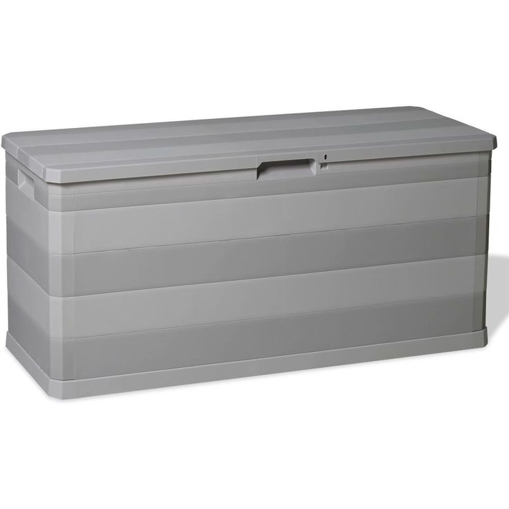 Puutarhan säilytyslaatikko, 117x45x56 cm, harmaa