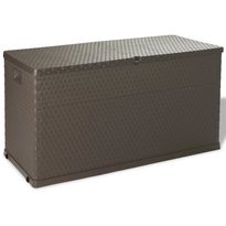 Puutarhan säilytyslaatikko, 120x56x63 cm, ruskea
