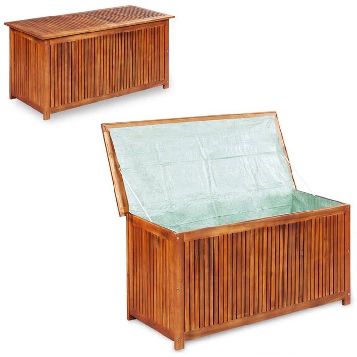 Puutarhan säilytyslaatikko, 150x50x58 cm, akaasiapuu