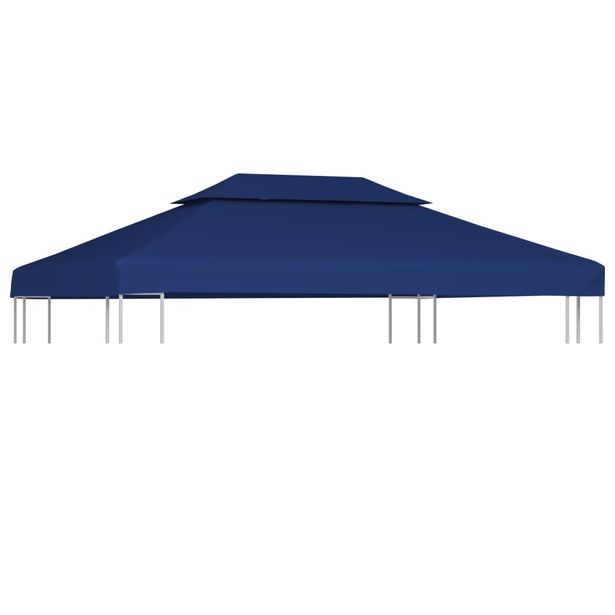 Paviljongin katto kaksikerroksinen, 310g/m², 4x3m, sininen