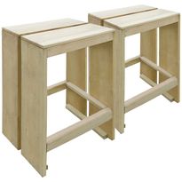 Ulkobaarijakkarat 2 kpl, kyllästetty mänty