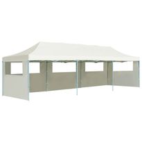 Juhlateltta Pop-up kokoontaitettava, 5 sivuseinää, 3x9m, kerma