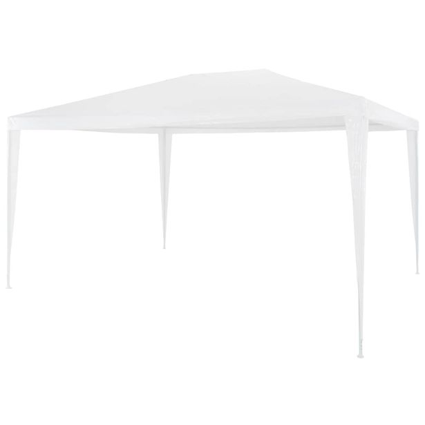 Juhlateltta 3x4m, polyeteeni, valkoinen
