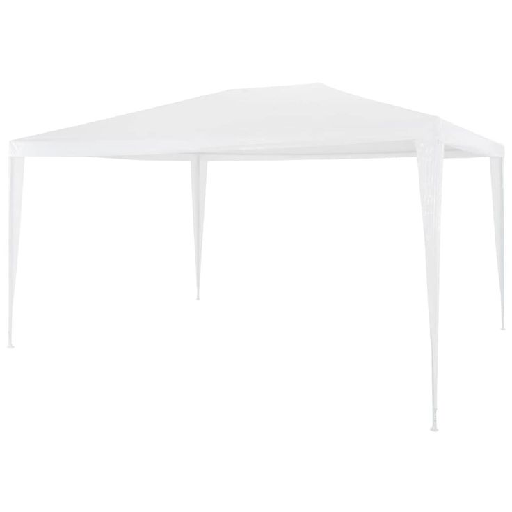 Juhlateltta 3x4m, polyeteeni, valkoinen