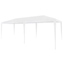 Juhlateltta 3x6m, polyeteeni, valkoinen
