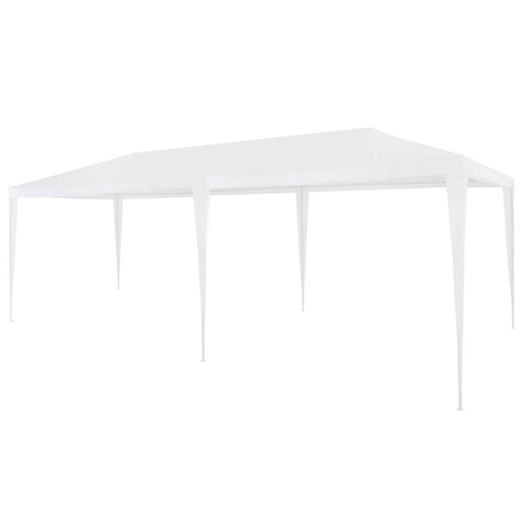 Juhlateltta 3x6m, polyeteeni, valkoinen