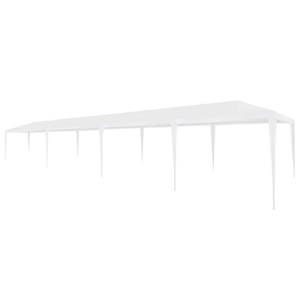 Juhlateltta 3x12m, polyeteeni, valkoinen
