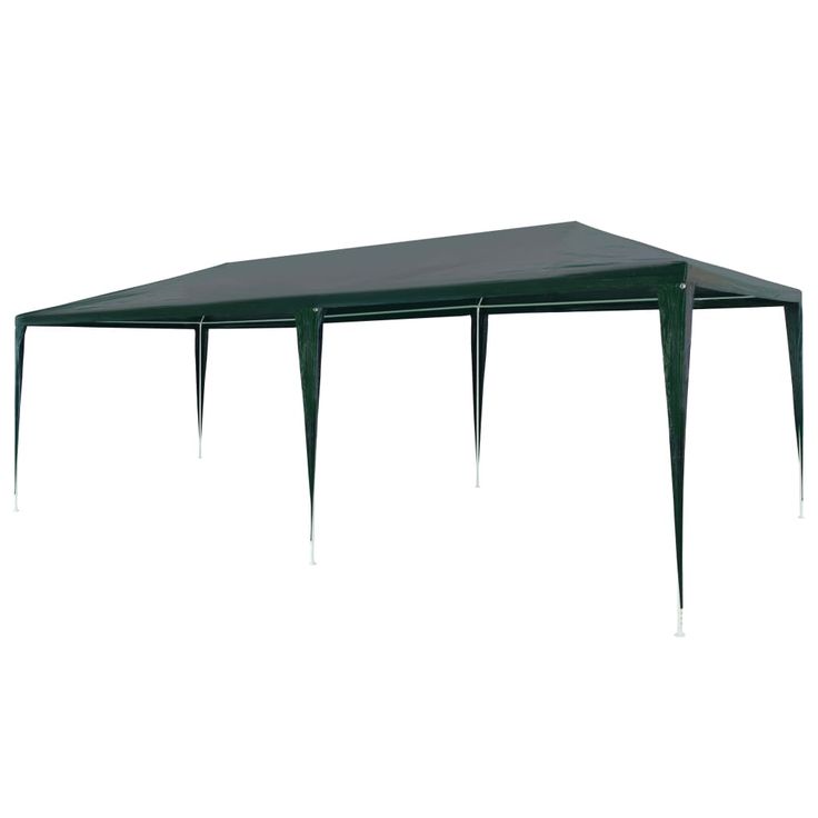 Juhlateltta 3x6m, polyeteeni, vihreä