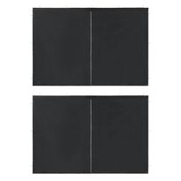 Juhlateltan sivuseinä vetoketjulla, 2kpl, 300x195cm, polyeteeni, antrasiitti
