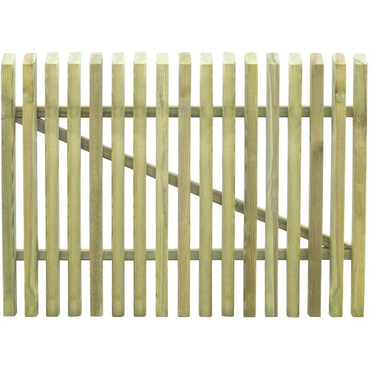 Puutarhaportti rimoilla, kyllästetty mänty, 100x75cm