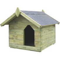 Koirankoppi avattavalla katolla, 61.5x74x78.5cm