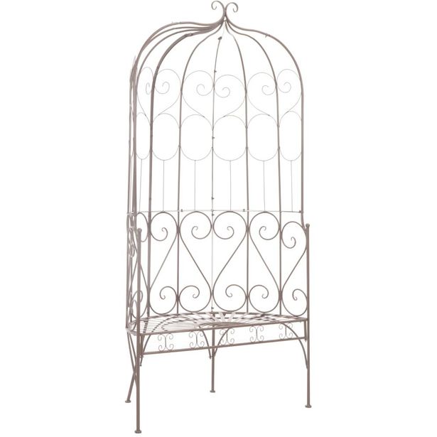 Puutarhapenkki 95 cm, rauta, antiikinruskea