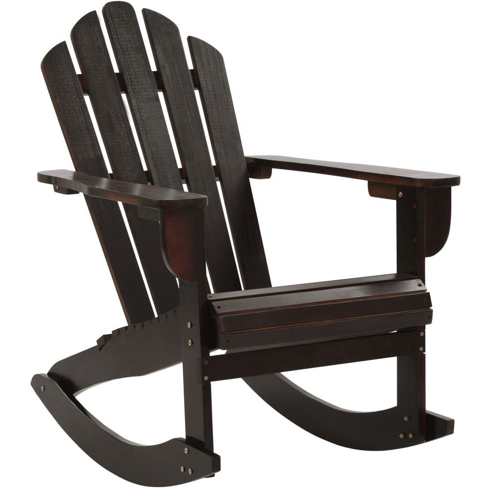 Puutarhakeinutuoli, ruskea