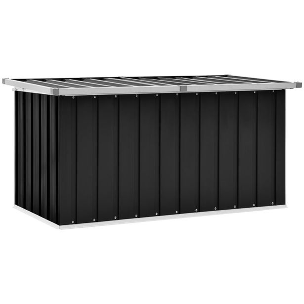 Puutarhan säilytyslaatikko, 129x67x65 cm, antrasiitti