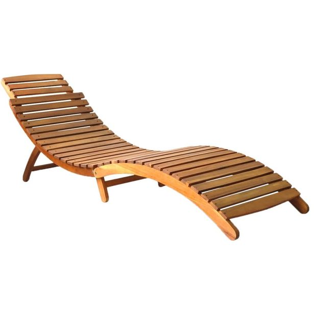 Aurinkotuoli, 184x55x64 cm, akaasiapuu