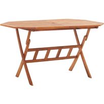Kokoontaittuva puutarhapöytä, 135x85x75 cm, akaasiapuu
