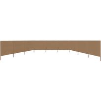 Tuulensuojakangas 9 paneelilla, 1200x120 cm, ruskeanharmaa