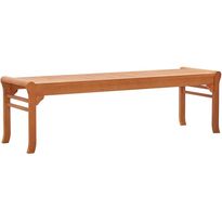 Kolmen istuttava puutarhapenkki 150 cm, täysi eukalyptuspuu