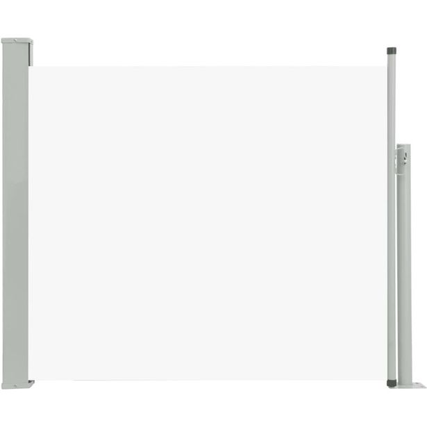 Sisäänvedettävä terassin sivumarkiisi, 100x300 cm, kerma