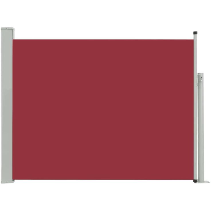 Sisäänvedettävä terassin sivumarkiisi, 170x500 cm, punainen