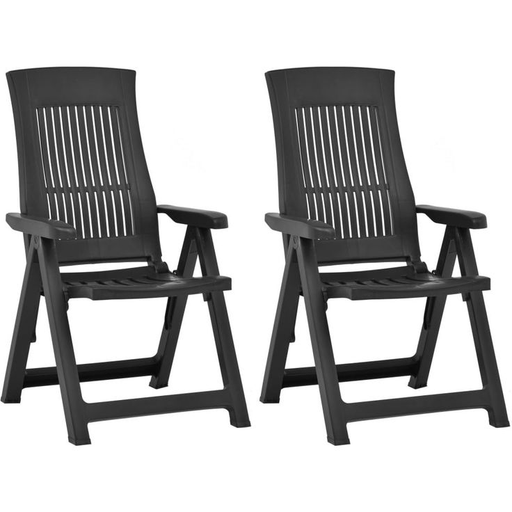 Puutarhan nojatuolit 2 kpl, 58x62x108 cm, muovi mokka
