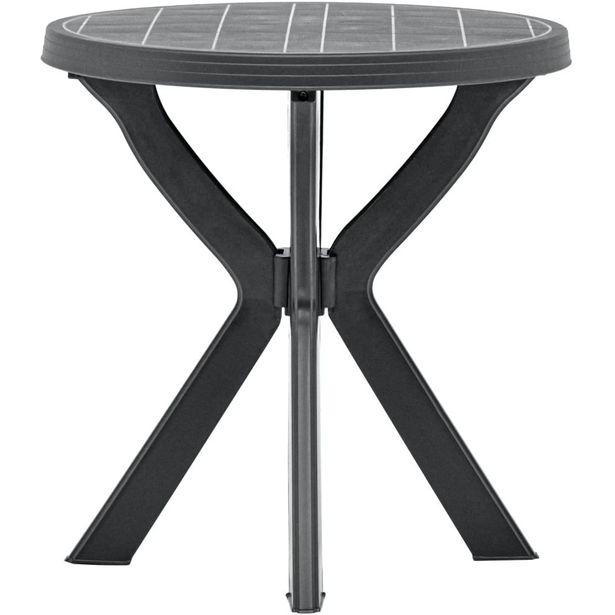 Bistropöytä antrasiitti 70 cm muovi_1