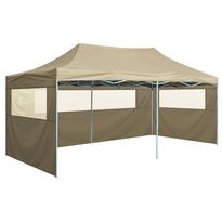 Juhlateltta kokoontaittuva, 4 sivuseinää, 3x6m, teräs, kerma, Verkkokaupan poistotuote